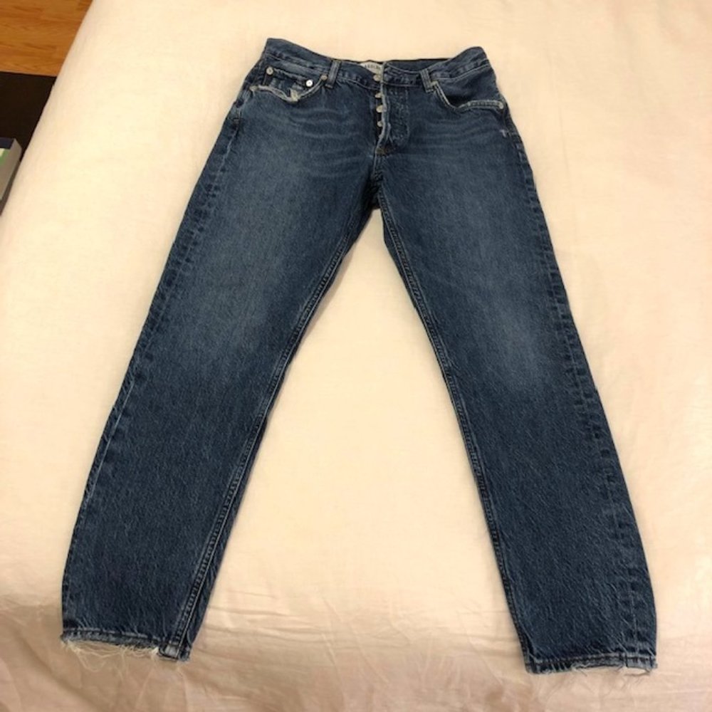 Agolde Jamie High Rise Classic Jeans in Blithe